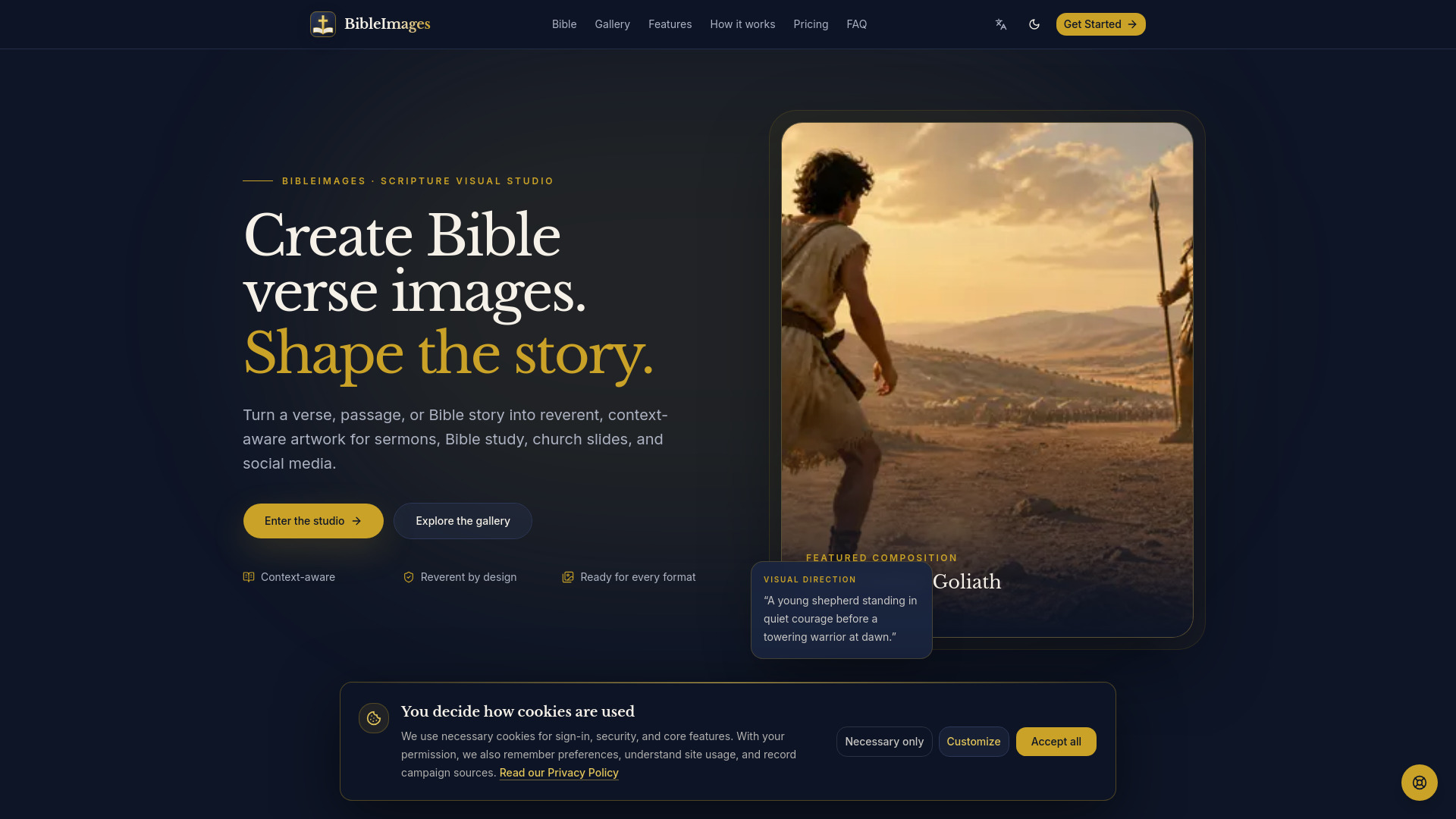 BibleImages.app – AI Bible Image Generator