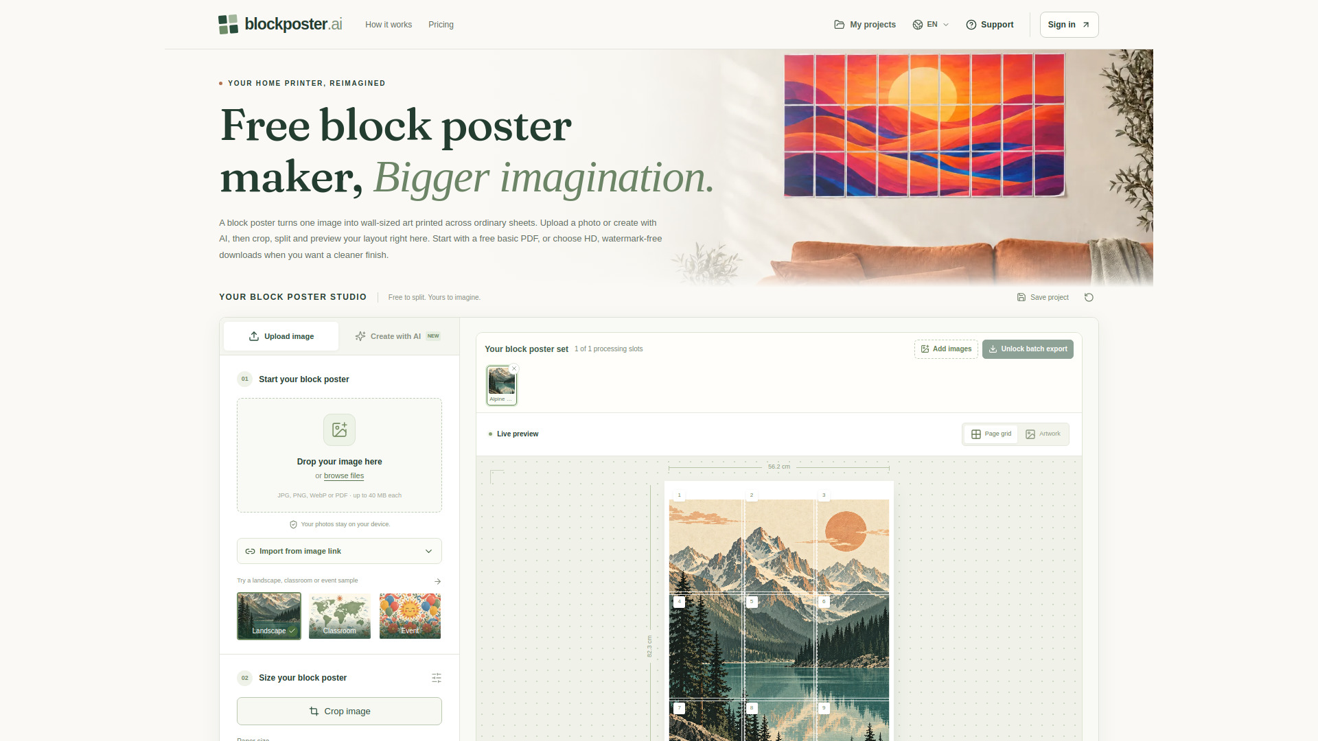 Block Poster AI