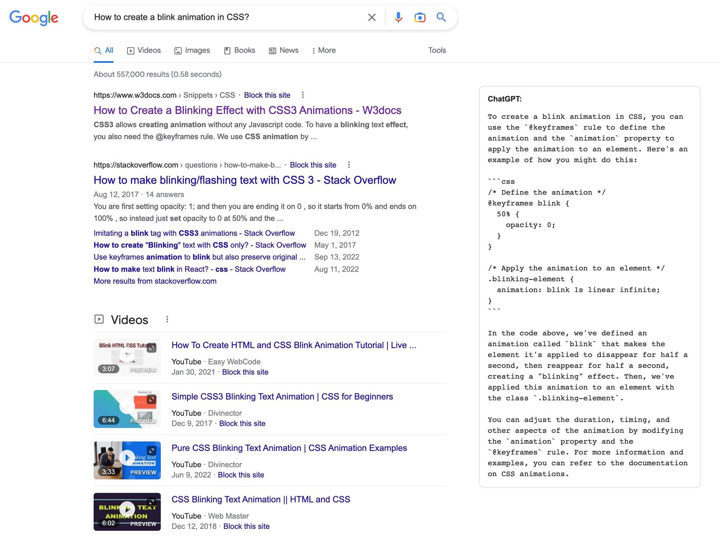 Bate-papo GPT para Google