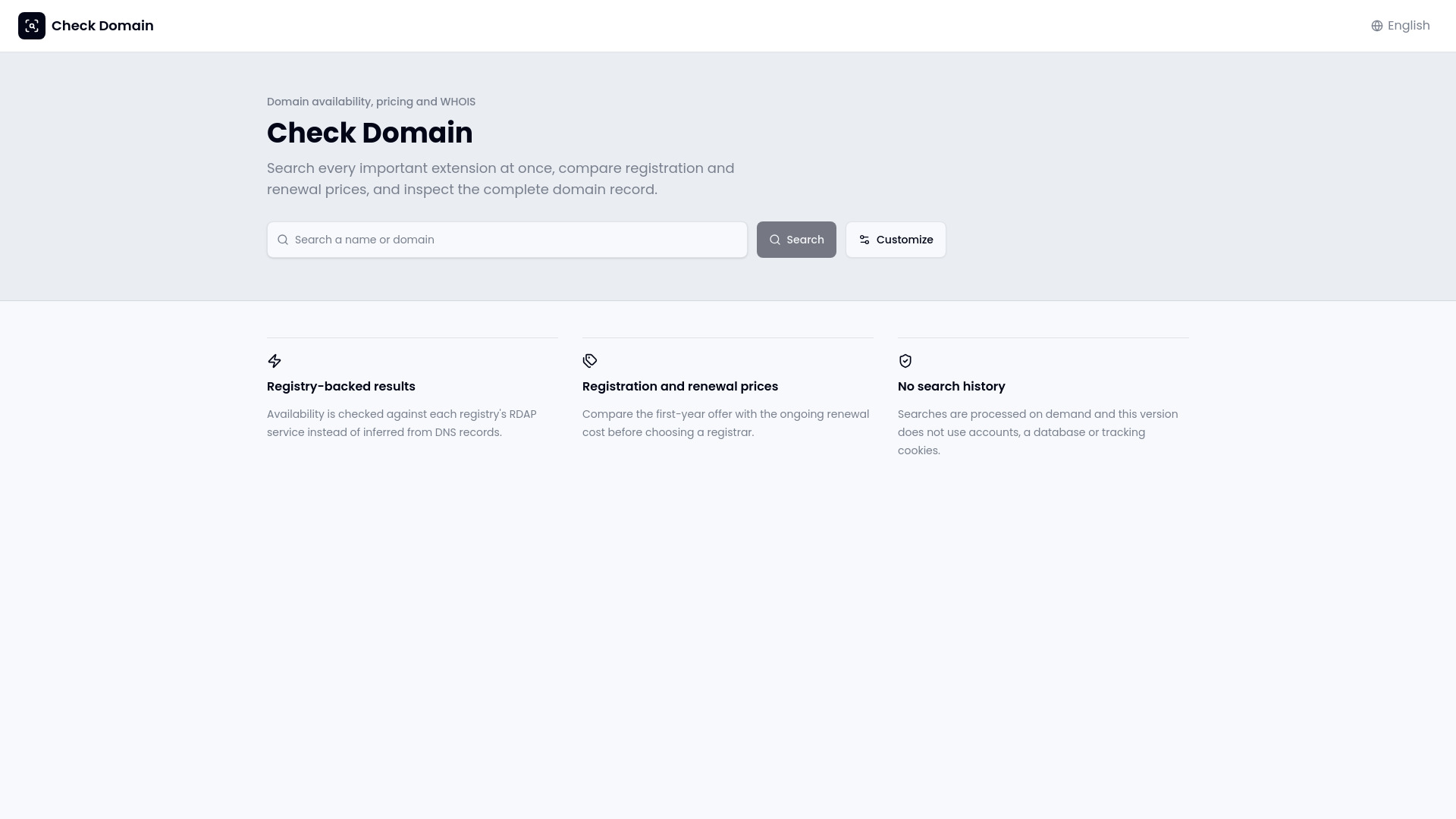 Check Domain