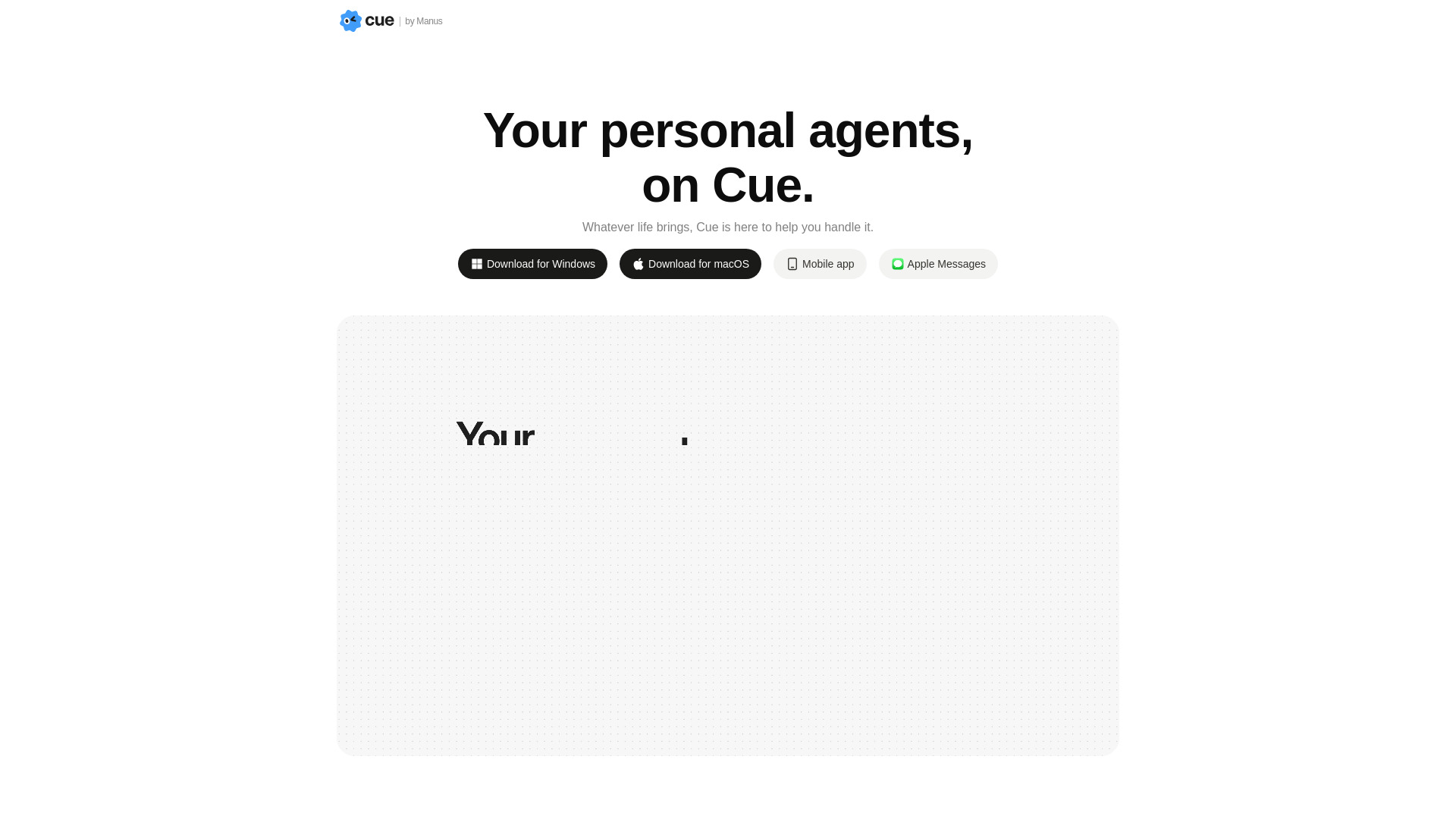 Cue by Manus