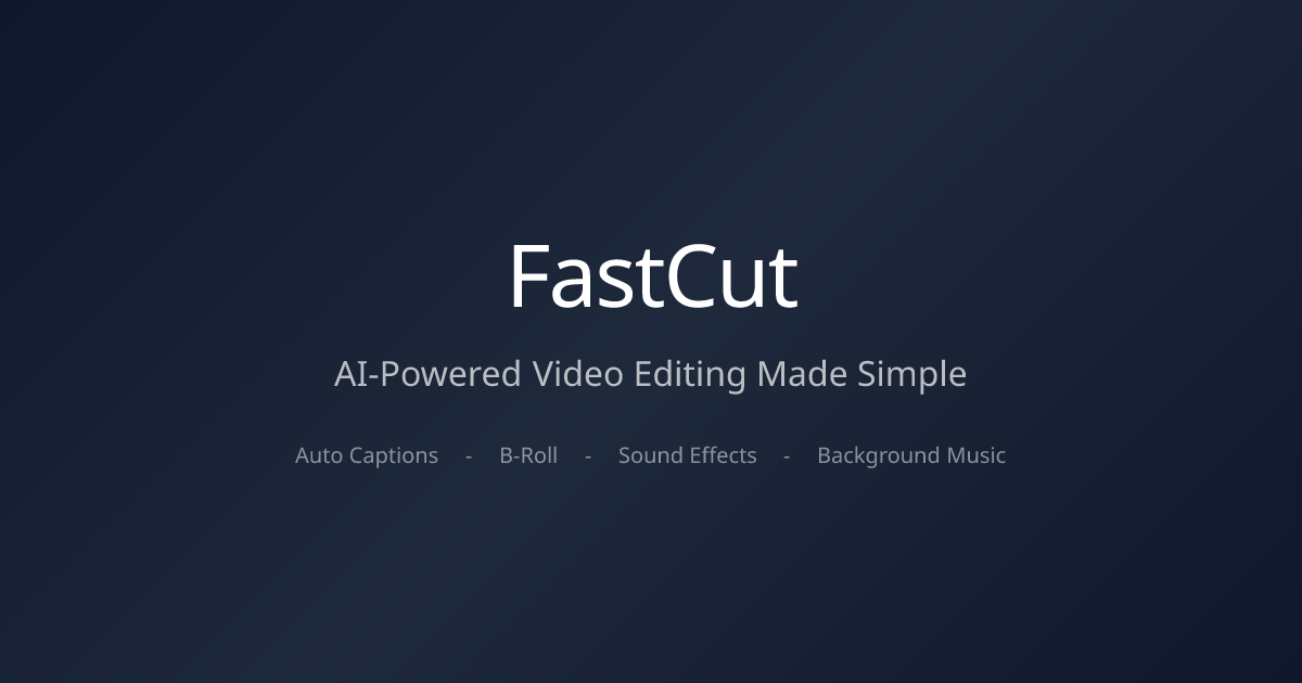 FastCut - Latest product information,Latest pricing and options ...