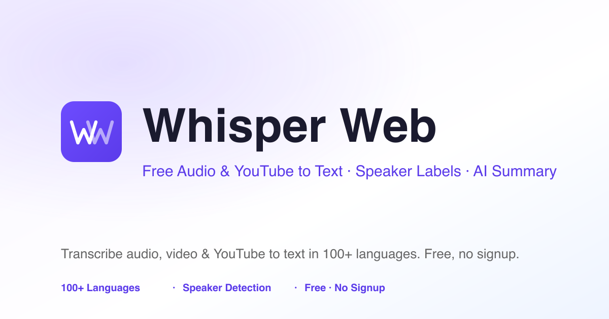 Whisper Web