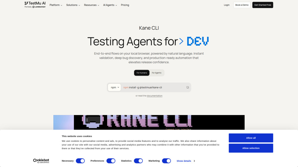 TestMu AI의 케인 CLI