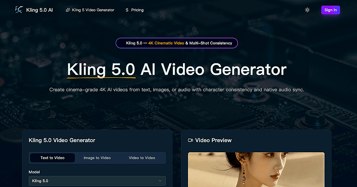 Kling 5.0 AI