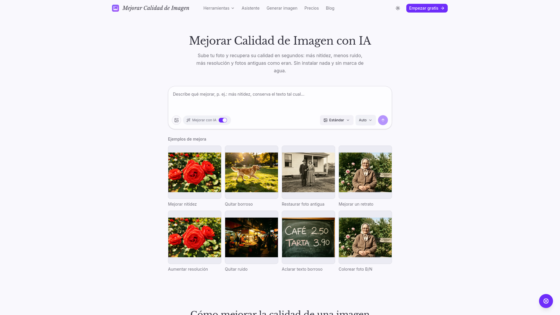 Mejorar Calidad de Imagen