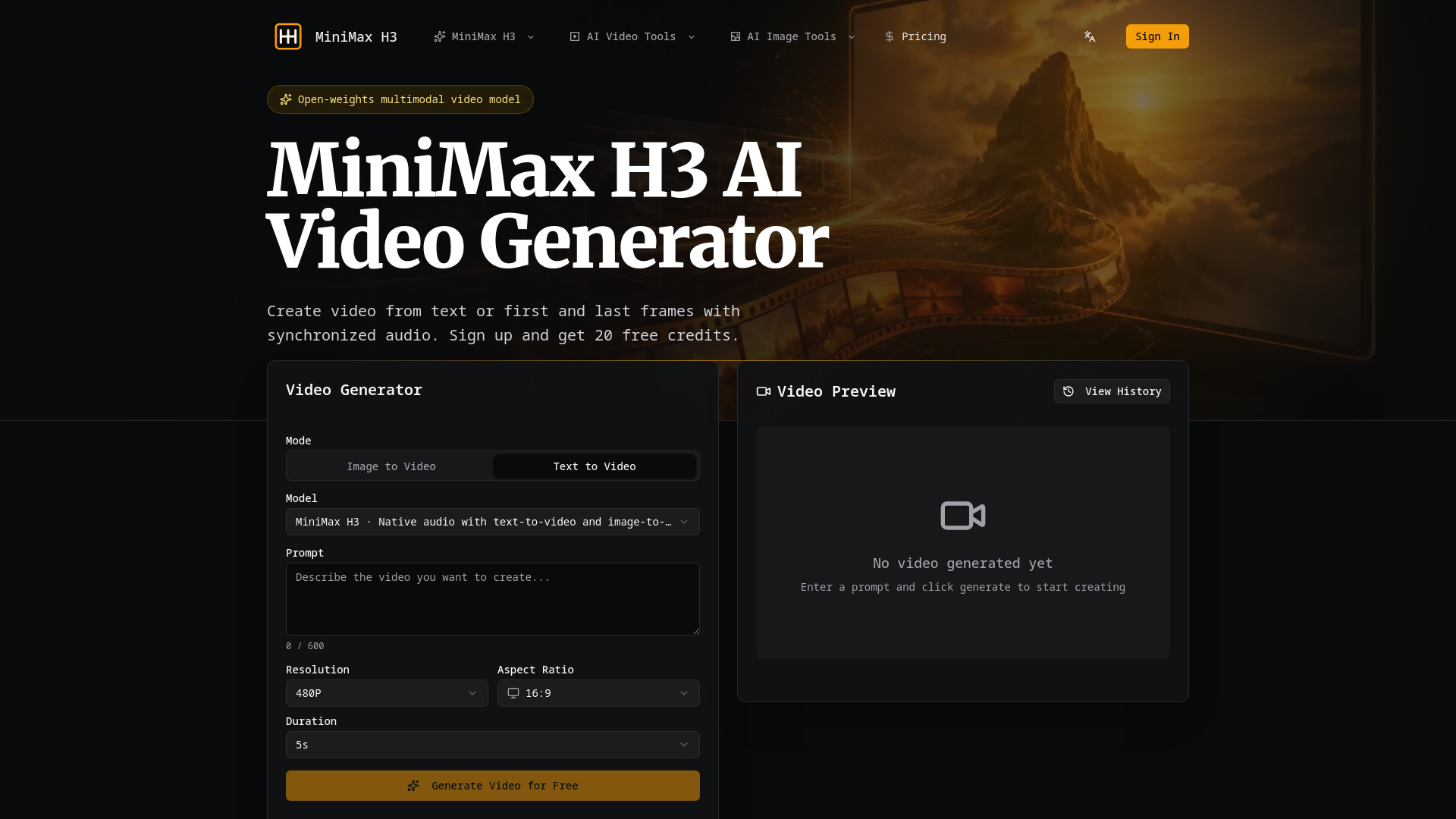 MiniMax H3 - información