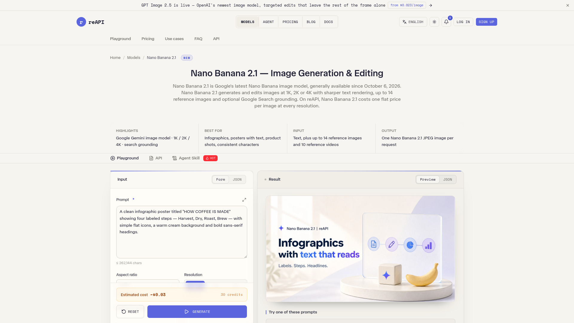 Nano Banana 2.1 - reapi