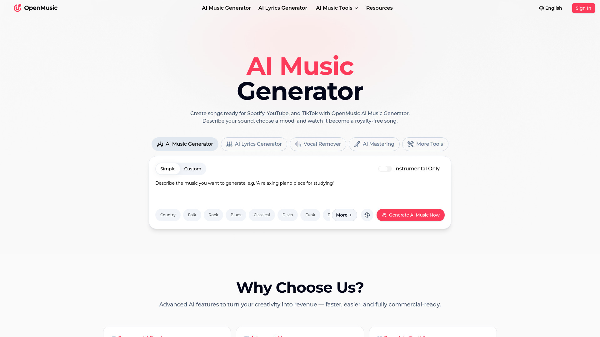 OpenMusic AI