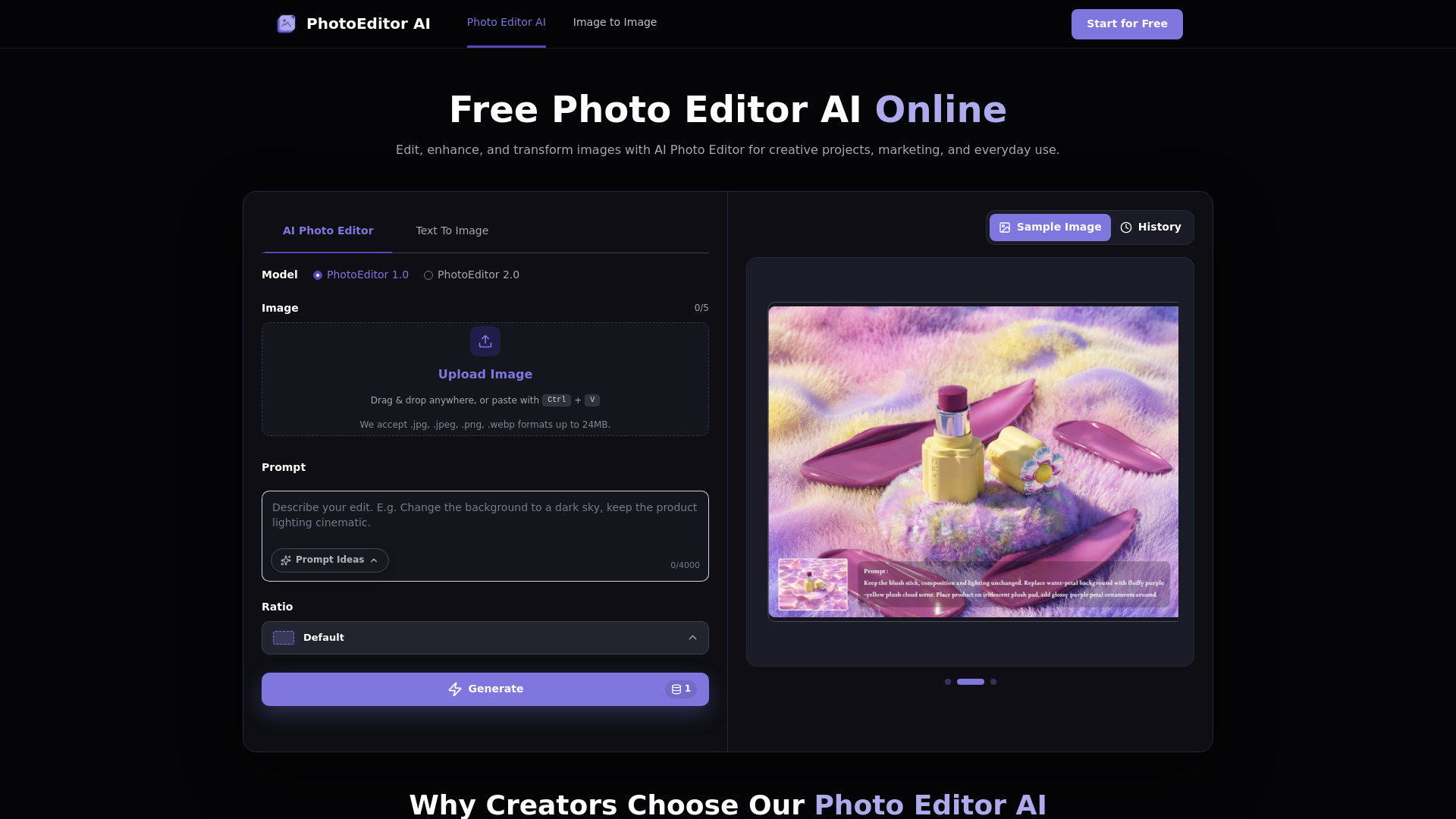 Editor de Fotos AI