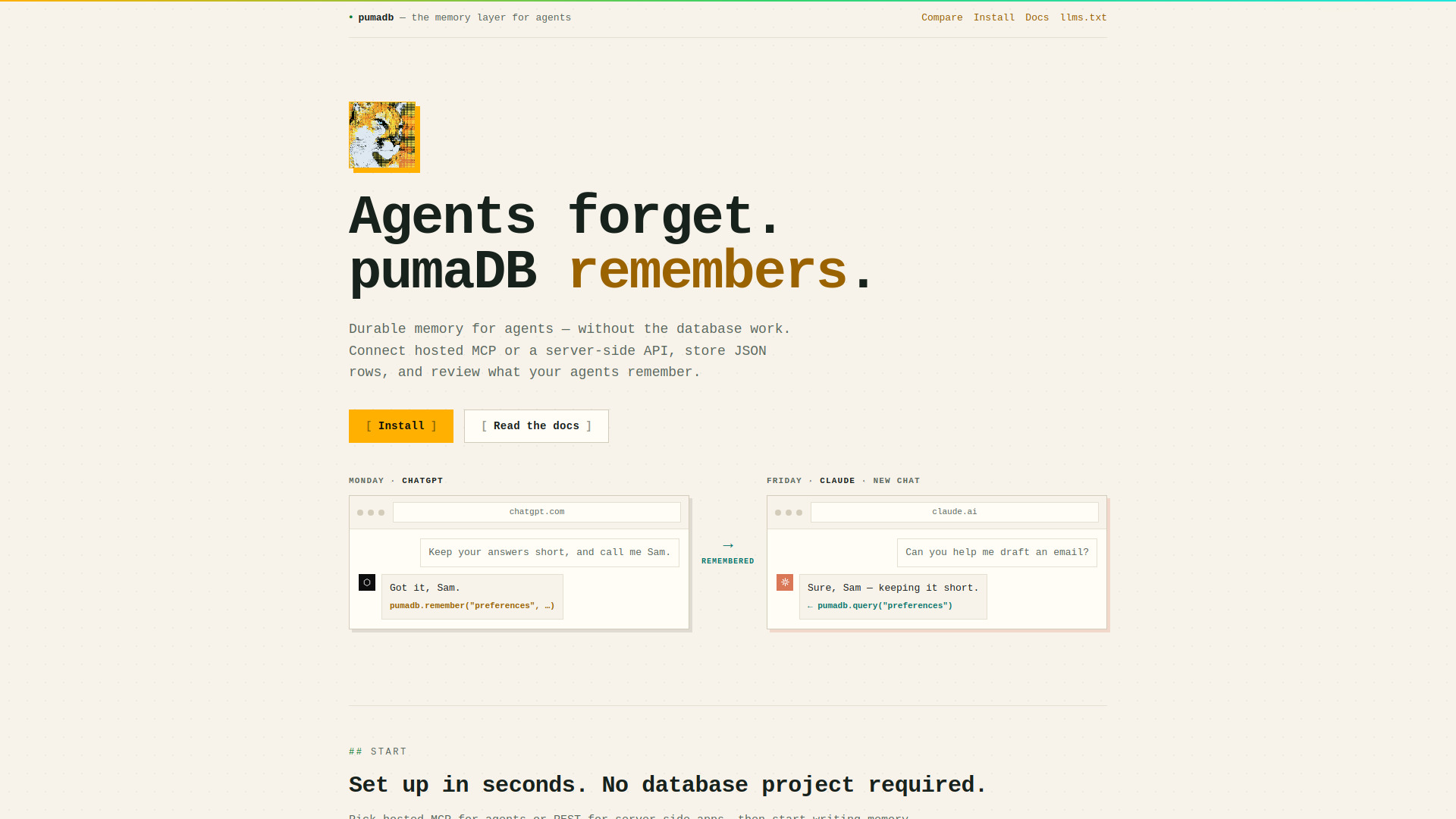 pumaDB