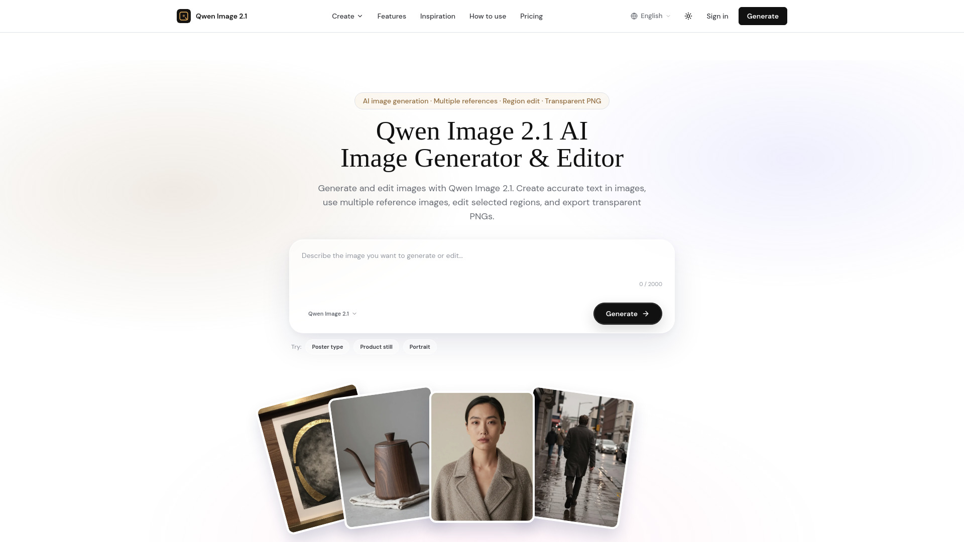 Qwen 이미지 2.1