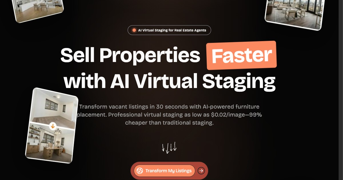 RoomX AI - AI Virtual Staging for Real Estate