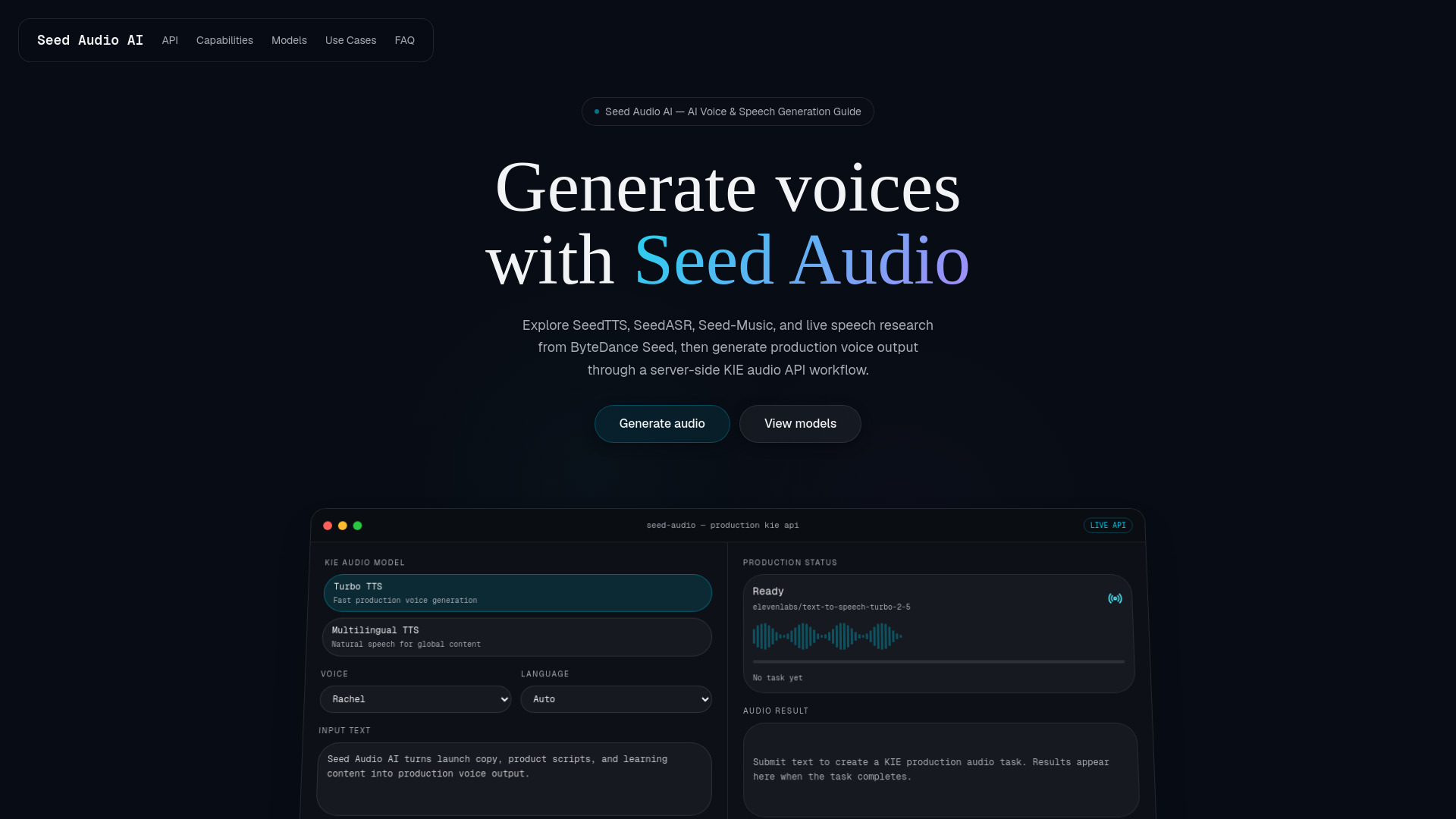 Seed Audio