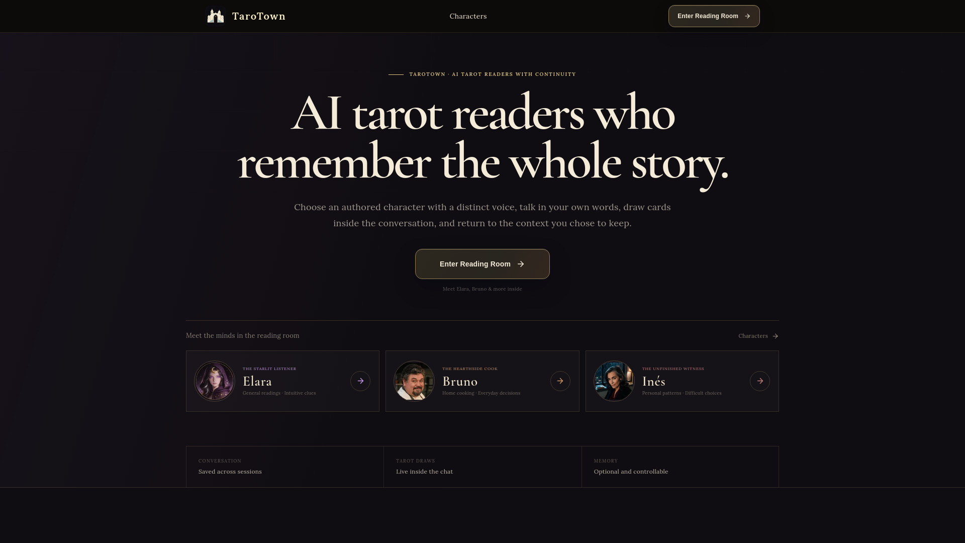 TaroTown - AI Tarot Reader