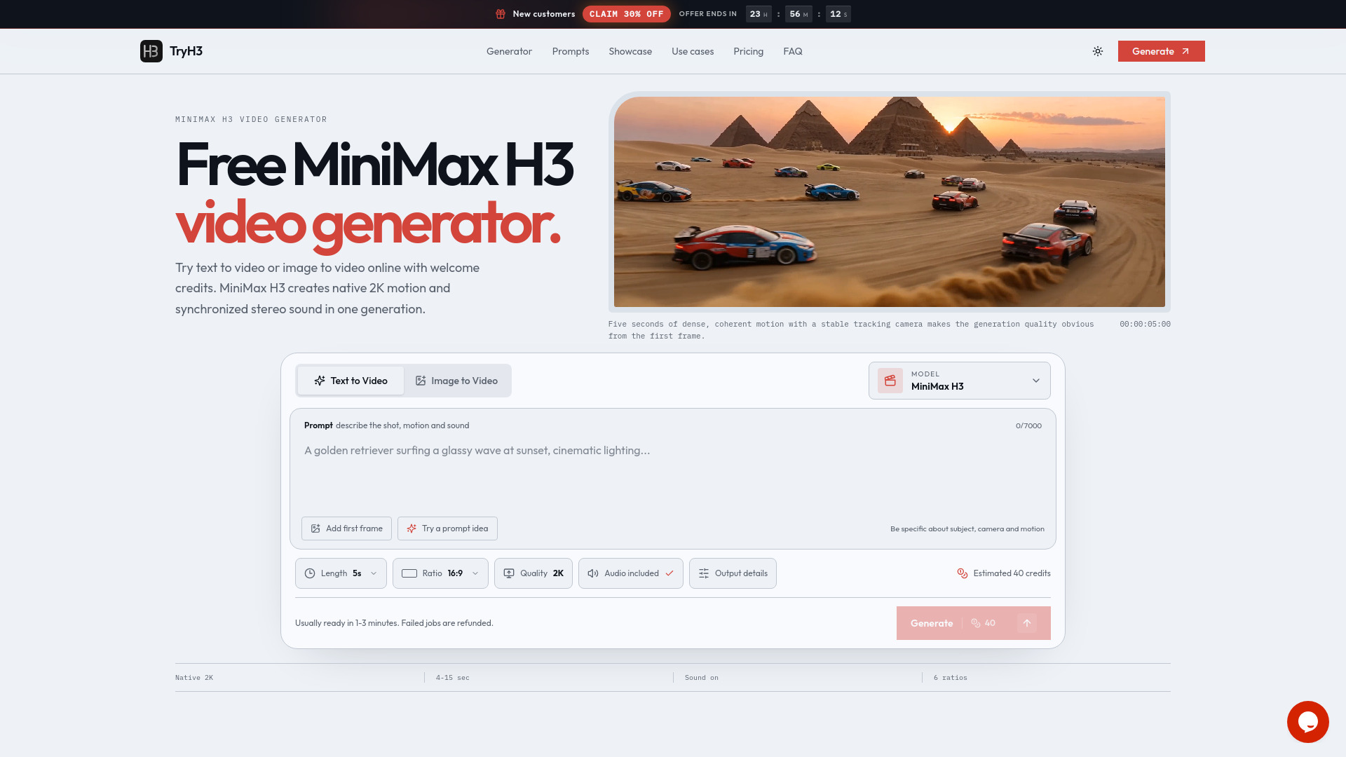 Essayez Minimax H3
