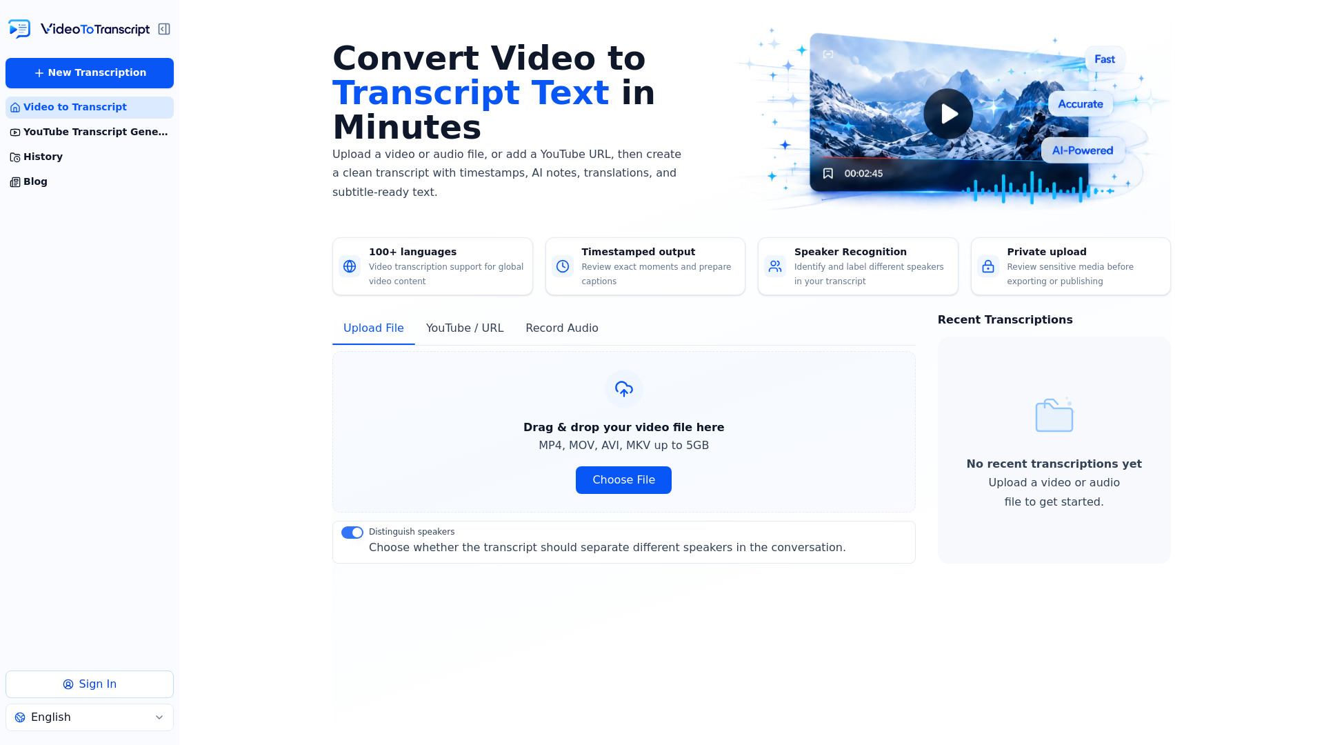 Video To Transcript