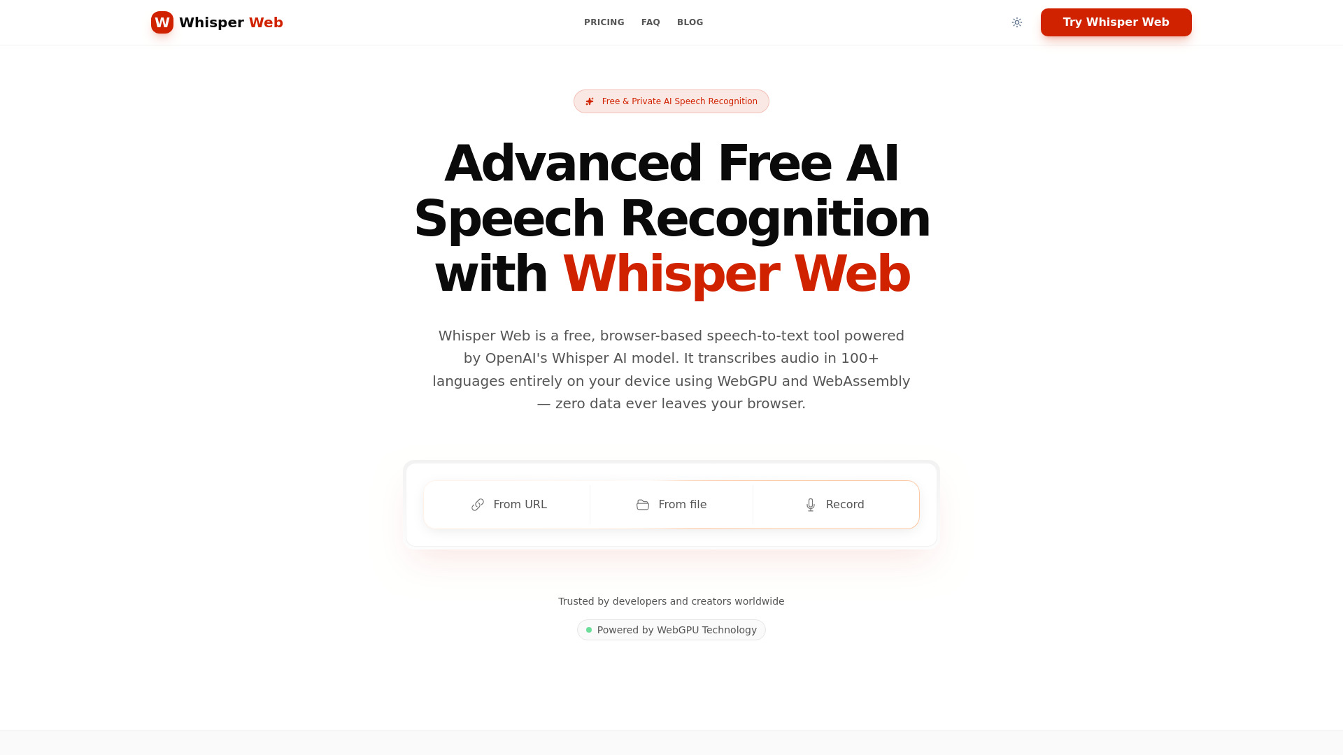 Whisper Web