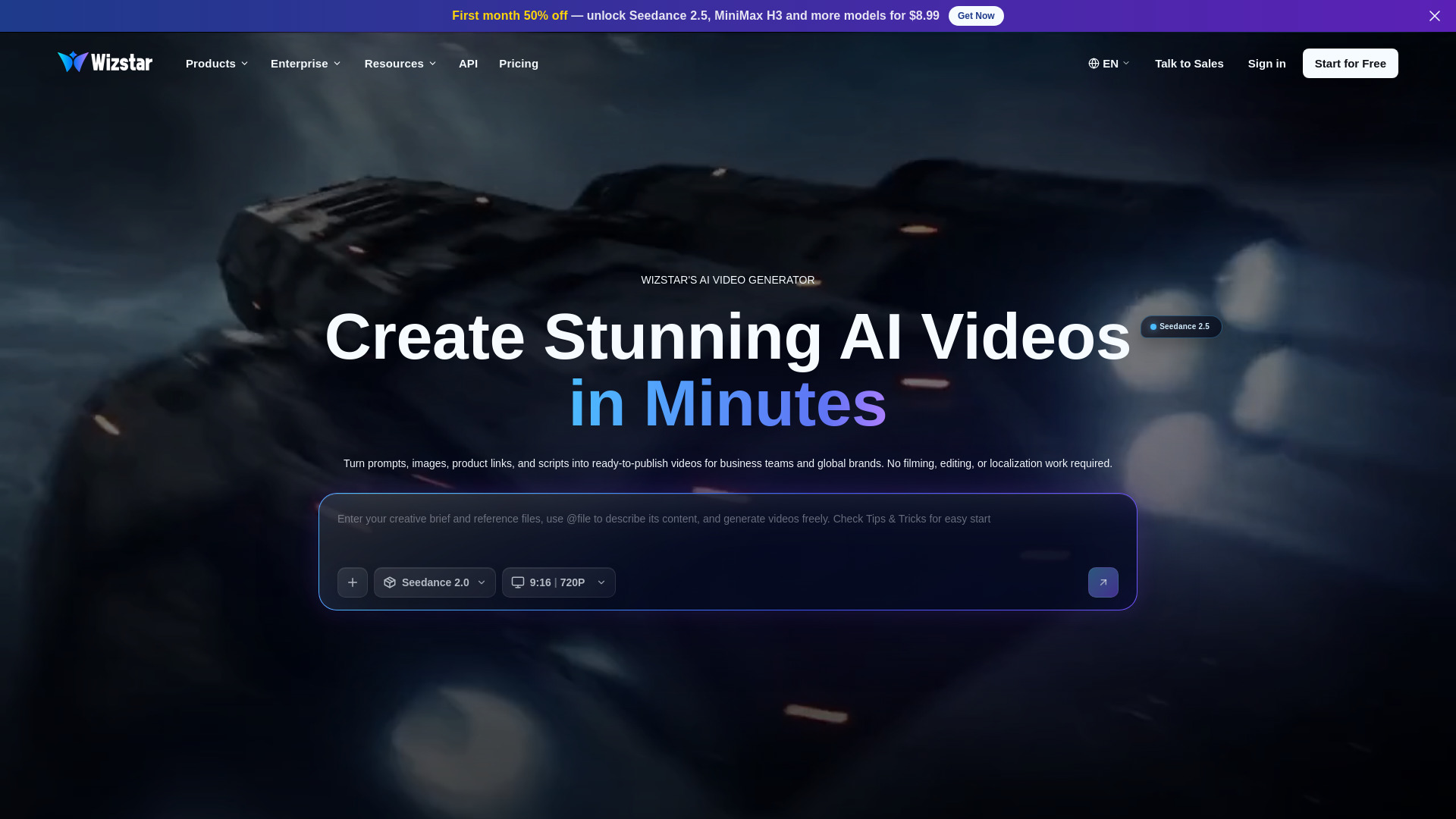 Wizstar AI Video Generator